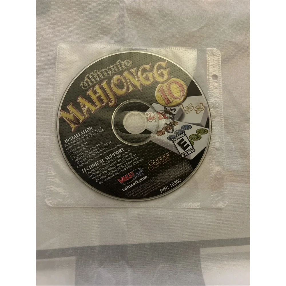Ultimate Mahjongg (10 Ways to Play) PC CD-ROM! Disc‎ Only!